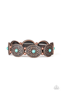 Paparazzi Accessories  - West Wishes - Copper Bracelet