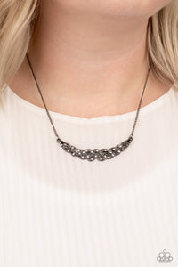 Paparazzi Accessories - Whatever Floats Your Yacht - Black (Gunmetal) Necklace