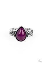 Load image into Gallery viewer, Paparazzi Accessories - Rainbow Raindrops - Purple Ring
