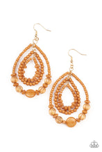 Load image into Gallery viewer, Paparazzi Accessories - Prana Party - Brown Earrings
