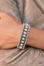 Load image into Gallery viewer, Paparazzi Accessories - Ritzy Reboot - White (Bling) Bracelet
