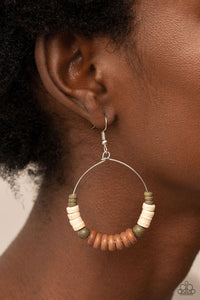 Paparazzi Accessories - Earthy Esteem - Brown Earrings