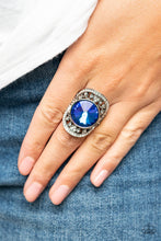 Load image into Gallery viewer, Paparazzi Accessories - Galactic Garden - Blue Ring
