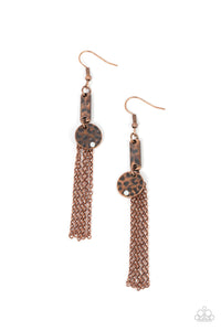 Paparazzi Accessories - Twinkle Twinkle Little Trinket - Copper Earrings