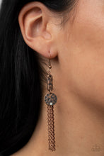 Load image into Gallery viewer, Paparazzi Accessories - Twinkle Twinkle Little Trinket - Copper Earrings
