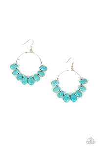 Paparazzi Accessories - Canyon Quarry - Blue (Turquoise) - Earrings