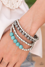 Load image into Gallery viewer, Paparazzi Accessories - Wildland Wanderer - Blue (Turquoise) Bracelet
