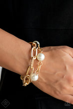 Load image into Gallery viewer, Paparazzi Accessories - Nautical Mileage - Gold Bracelet
