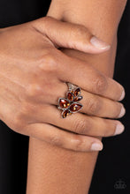 Load image into Gallery viewer, Paparazzi Accessories - Ice Cold Couture - Brown Ring
