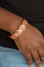 Load image into Gallery viewer, Paparazzi Accessories  - Braided Brilliance -  Copper Bracelet

