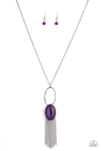 Paparazzi Accessories - Dewy Desert - Purple Necklace
