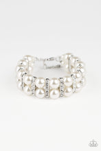 Load image into Gallery viewer, Paparazzi Accessories  - Glowing Glam - White (Pearl) Bracelet
