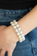 Load image into Gallery viewer, Paparazzi Accessories  - Glowing Glam - White (Pearl) Bracelet
