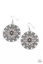 Load image into Gallery viewer, Paparazzi Accessories  - Petal Prana - Silver Earrings
