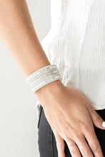 Load image into Gallery viewer, Paparazzi Accessories  - Rebel Radiance - White Bracelet
