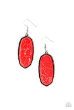 Load image into Gallery viewer, Paparazzi Accessories - Stone Quest - Red Earrings
