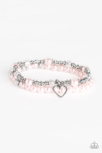 Paparazzi Accessories - Sweetheart Splendor - Pink Bracelet