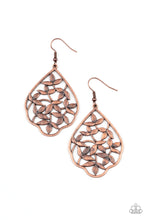 Load image into Gallery viewer, Paparazzi Accessories - Taj Mahal Gardens - Copper Earrings
