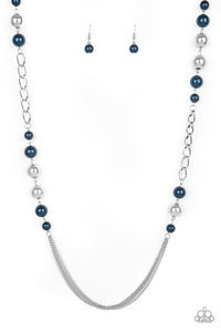 Paparazzi Accessories - Uptown Talker - Blue Necklaces