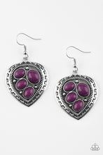 Load image into Gallery viewer, Paparazzi Accessories - Wild Heart Wonder - Purple Earrings
