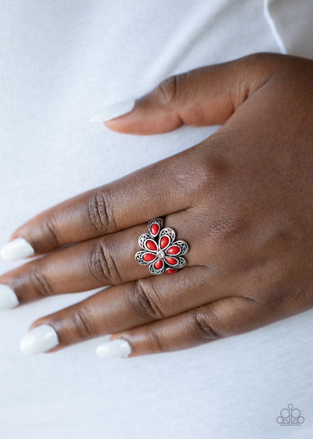 Paparazzi Accessories  - Fruity Florals - Red Ring