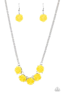 Paparazzi Accessories - Garden Party Posh - Yellow Necklace