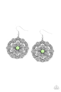 Paparazzi Accessories - Grove Groove - Green Earrings