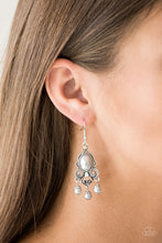 Load image into Gallery viewer, Paparazzi Accessories - I Better Get Glowing  - Silver Earrings
