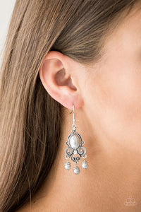 Paparazzi Accessories - I Better Get Glowing  - Silver Earrings