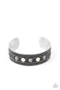 Paparazzi Accessories - Quarry Quake - Silver Cuff Bracelet