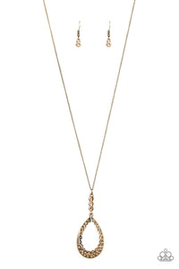 Paparazzi Accessories - Red Carpet Royal - Brass Necklace