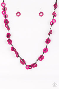 Paparazzi Accessories - Waikiki Winds - Pink Necklace