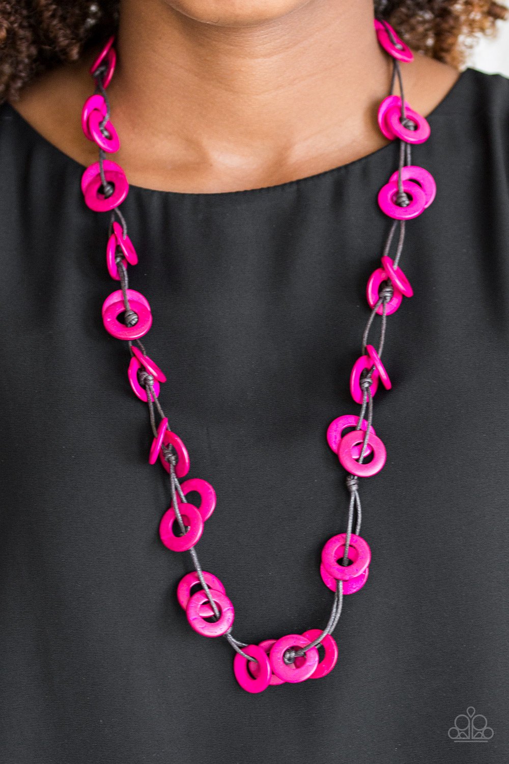 Paparazzi Accessories - Waikiki Winds - Pink Necklace
