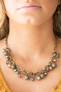 Paparazzi Accessories - The Grit Crowd - Brass Necklace