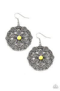 Paparazzi Accessories - Grove Groove - Yellow Earrings