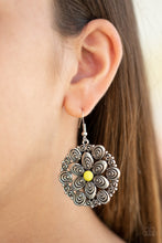 Load image into Gallery viewer, Paparazzi Accessories - Grove Groove - Yellow Earrings
