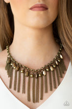 Load image into Gallery viewer, Paparazzi Accessories - Industrial Intensity - Brass Necklace
