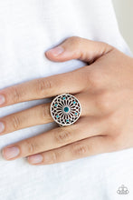 Load image into Gallery viewer, Paparazzi Accessories - Mandala Magnificence - Blue Ring
