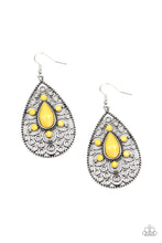Load image into Gallery viewer, Paparazzi Accessories  - Modern Garden - Yellow Earrings
