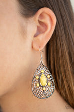 Load image into Gallery viewer, Paparazzi Accessories  - Modern Garden - Yellow Earrings
