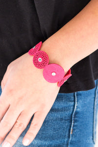 Paparazzi Accessories  - Poppin Popstar - Pink Bracelet
