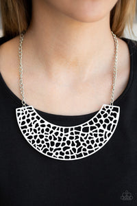 Paparazzi Accessories - Powerful Prowl - White Necklace