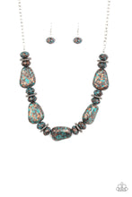 Load image into Gallery viewer, Paparazzi Accessories  - Prehistoric Fashionista - Turquoise  (Blue) Necklace
