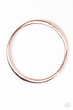 Load image into Gallery viewer, Paparazzi Accessories - Awesomely Asymmetrical - Rose Gold Bracelet
