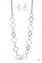Load image into Gallery viewer, Paparazzi Accessories - Backed Into A Corner - Brass Necklace
