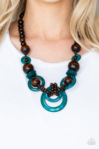 Paparazzi Accessories  - Boardwalk Party - Turquoise (Blue) Necklace