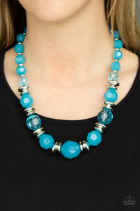 Paparazzi Accessories - Dine And Dash - Turquoise  (Blue) Necklace