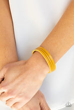 Load image into Gallery viewer, Paparazzi Accessories - Life Is Wander-ful - Yellow Snap Bracelet
