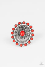 Load image into Gallery viewer, Paparazzi Accessories  - Mesa Mandala - Red Ring
