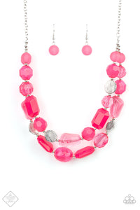 Paparazzi Accessories - Oceanic Opulance - Pink Necklace